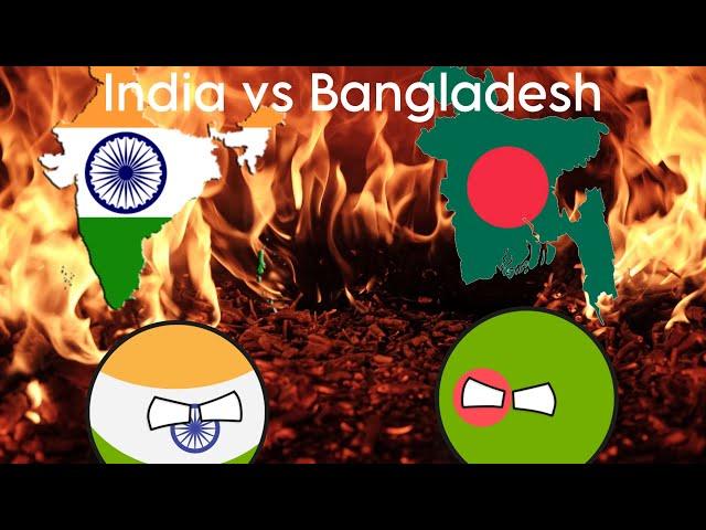 India vs Bangladesh War Soon? ( Why Are They Fighting? ) COUNTRYBALLS STORY TIME EP 1