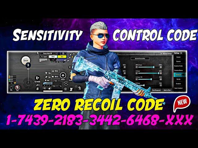 ZERO RECOIL BESTSENSITIVITY SETTINGS|BGMI SENSITIVITY CODE TODAY| BGMI ZERO RECOIL SENSITIVITY CODE