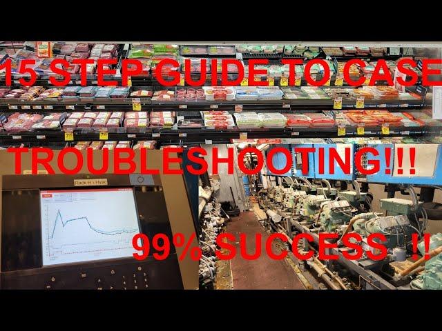 Supermarket Rack Refrigeration- How to Troubleshoot 99% of Refrigerated Cases Running Warm(15 Steps)