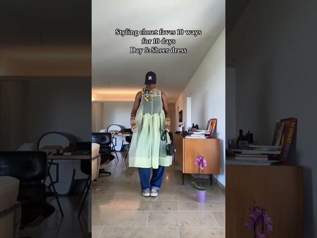 How to style a sheer dress. #stylingtips #styling