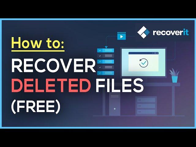 How to RECOVER DELETED FILES - Wondershare Recoverit FREE