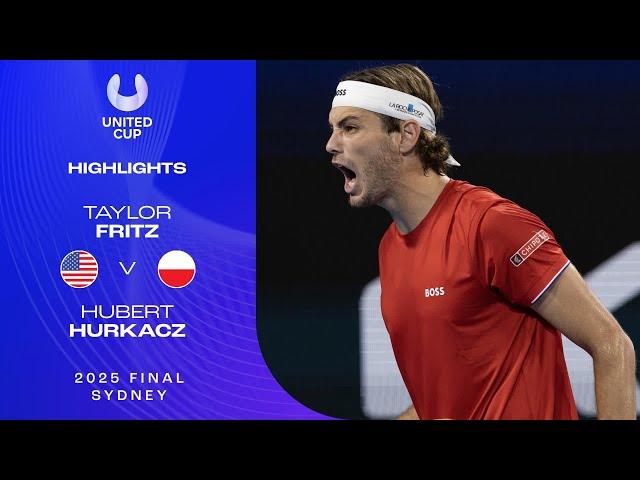 Taylor Fritz v Hubert Hurkacz Highlights | United Cup 2025 Final