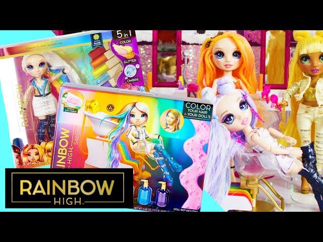 Rainbow High Hair Studio & Hair Salon Unboxing Exclusive Doll Unicorn Hair!