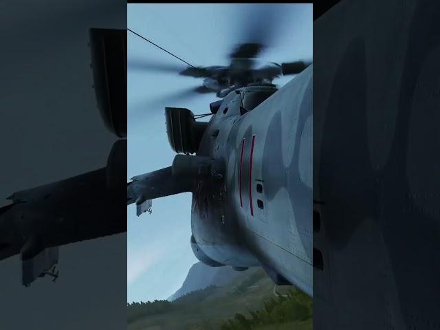 Downing an attack helicopter with an airborne explosive round #military