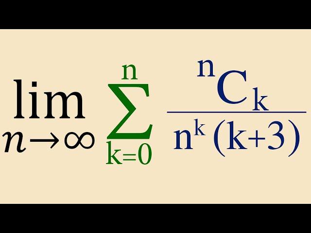 A pretty hard limit problem