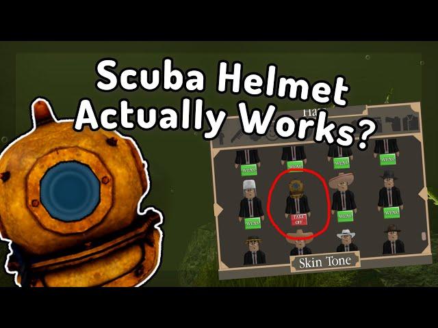 Does The Scuba Helmet Actually Work? | Wild West Roblox