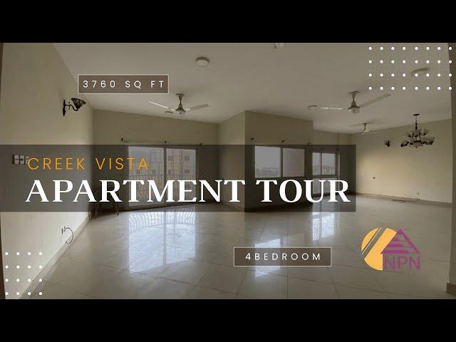 Creek Vista Apartment Tour | 4 Bedroom Luxury Apartment | DHA Phase 8 Karachi