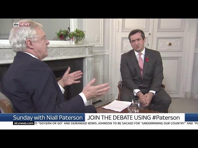 David Davis on Sky News Sunday With Niall Paterson