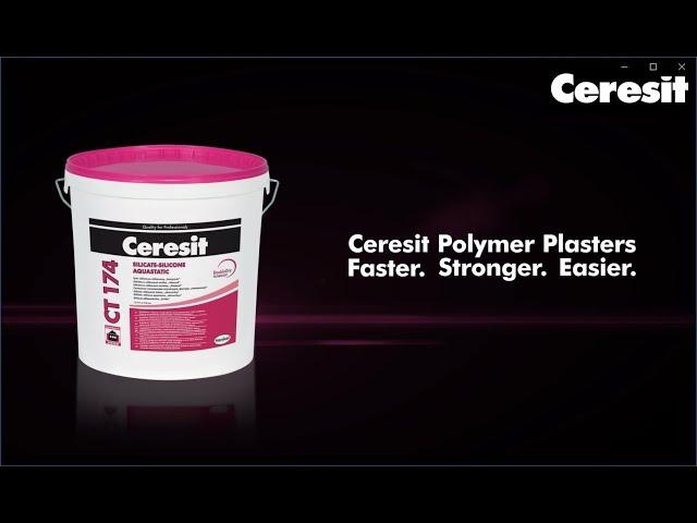 Ceresit Polymer Plasters. Faster. Stronger. Easier