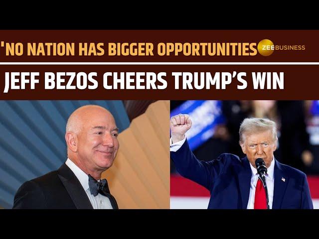 Bezos Comments on Trump's 2024 Presidential Win | Donald Trump, Jeff Bezos , U.S. elections