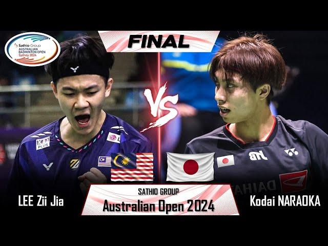 FINAL | LEE Zii Jia (MAS) vs Kodai NARAOKA (JPN) | Australian Open 2024 Badminton