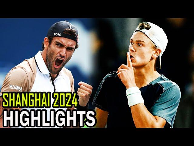 Holger Rune vs Matteo Berrettini Round 2 Highlights | Shanghai 2024