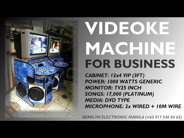 Videoke Karaoke Machine For Business 12x4 VIP 1000watts - Berklyn Electronics