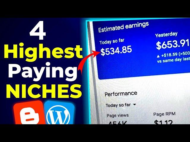 Best Blogging Niche 2023 | 4 Highest Paying USA Blogging Niche Ideas