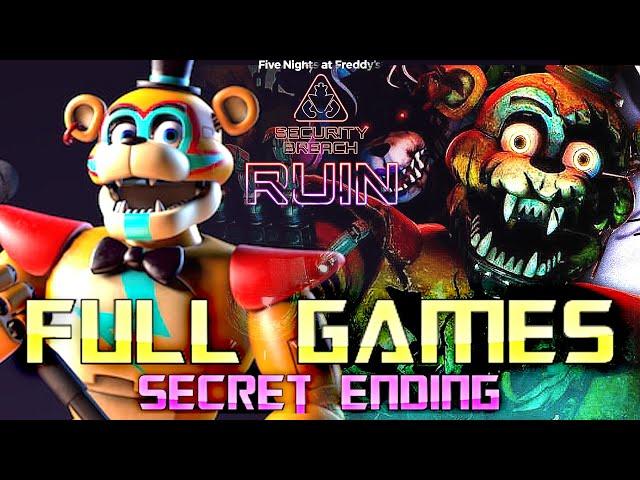 FNAF Security Breach + RUIN DLC | SECRET ENDING | Full Game Walkthrough | No Commentary