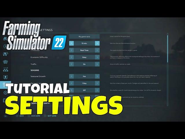 Farming Simulator 22 Settings Explained