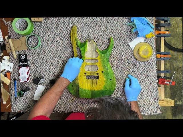 Monster Burst on a JEM Body - DIY Guitar Stain