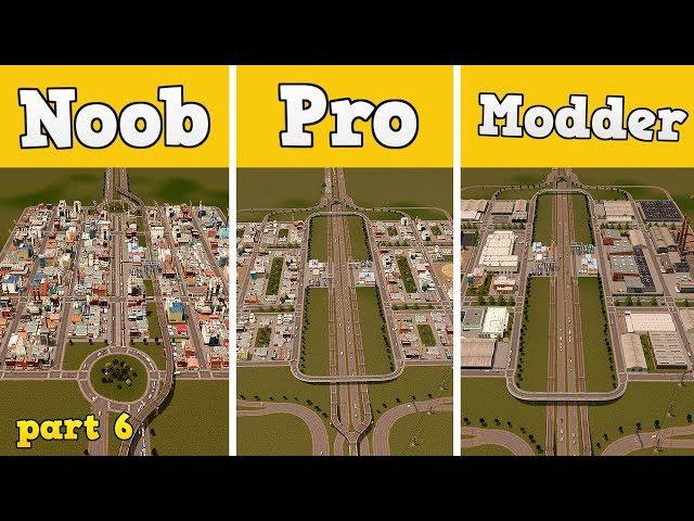 Noob VS Pro VS Modder - Building the perfect Industrial Area in Cities: Skylines