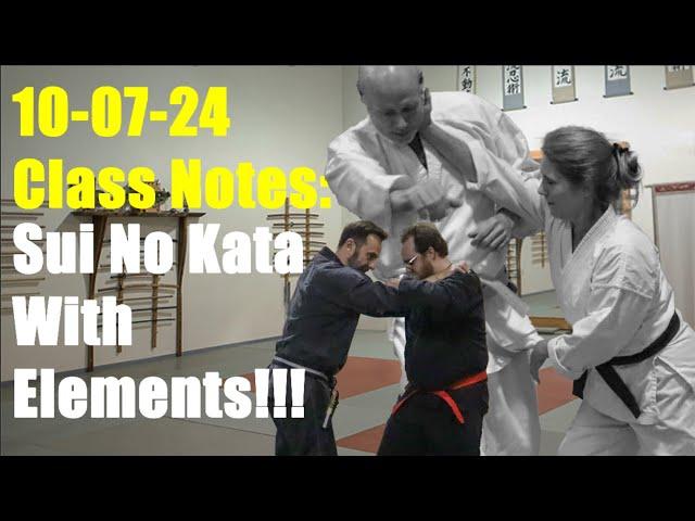 10-07-24 Ninjutsu Class Notes - Sui No Kata With Elements