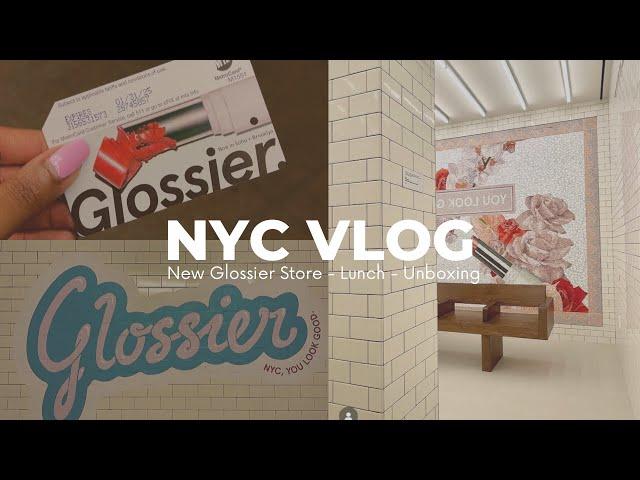 Glossier NYC store opening day + Haul