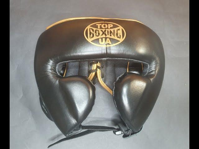 Top Boxing UA Headgear L handmade- Обзор боксерсого шлема мексиканского типа со щеками
