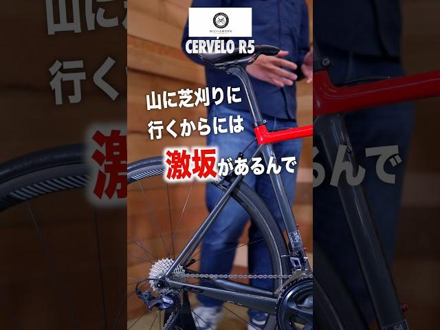 【60秒でバイク紹介 - 81】冷蔵庫の余ったもので作ったバイクが結構走る件cervélo R5【ビチアモーレ立川店】 #shorts  #ロードバイク