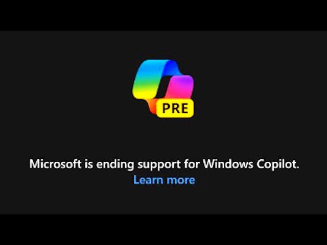 Goodbye Windows Copilot