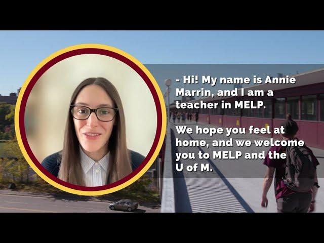 MELP Welcome Video