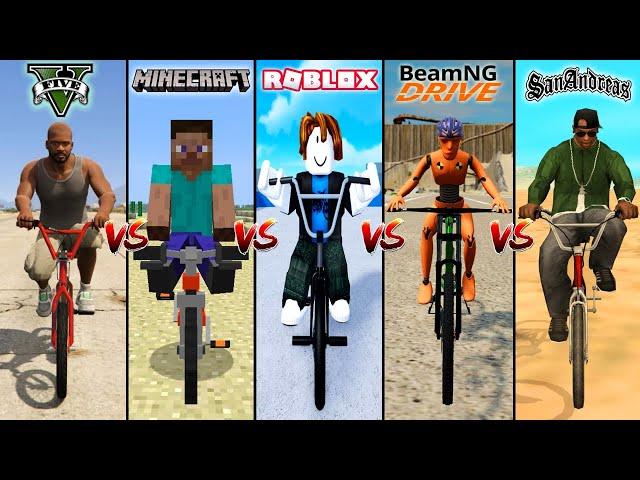 GTA 5 BMX vs Minecraft BMX vs Roblox BMX vs BeamNG drive BMX vs GTA SA BMX - WHICH IS BEST?