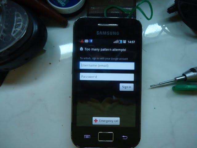 Samsung Galaxy Ace S5830i hard reset