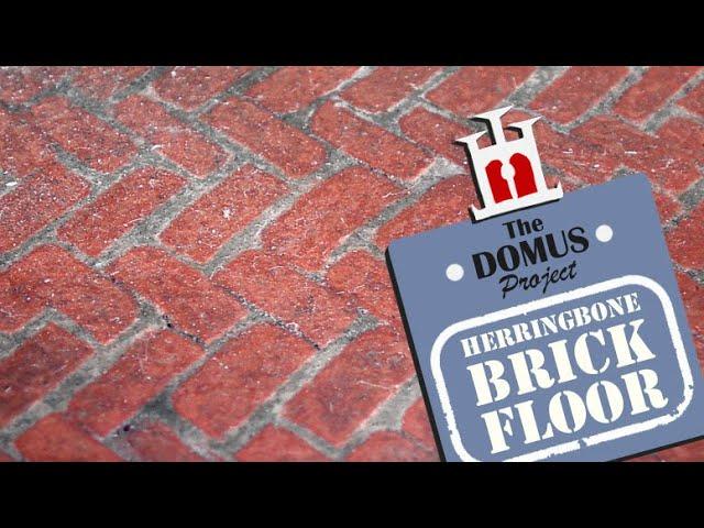Miniature herringbone brick floor - The DOMUS project