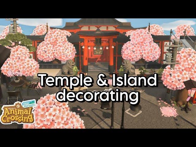 JAPANESE MODERN CHERRY BLOSSOM CITY//TEMPLE BUILD & DECORATING//ANIMAL CROSSING:NEW HORIZONS