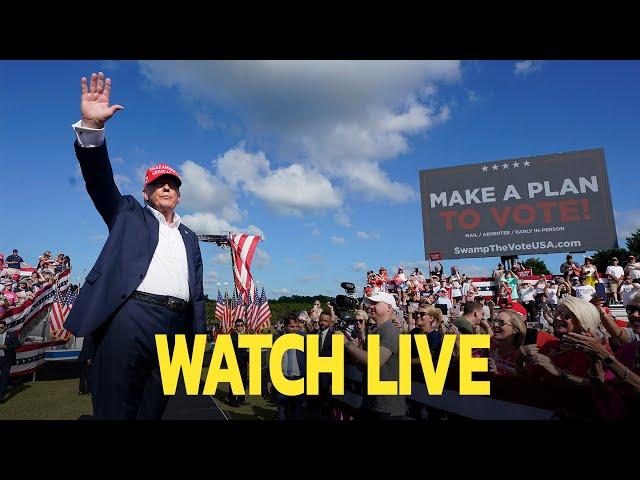 Watch live: Trump courts voters at Florida rally as veepstakes heats up