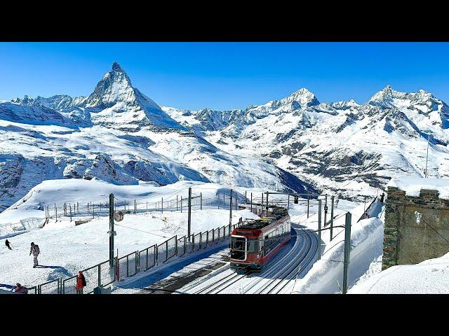 Cab Ride in World’s Most Beautiful Train Journey - Gornergrat Matterhorn Bahn, Zermatt Switzerland