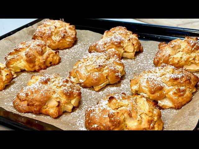 Soft Apple Cookies! They will disappear in 1 minute! Incredibly delicious and easy recipe!