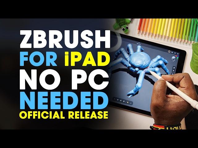 Zbrush For iPad Released!! No Need For PC or Laptop | Zbrush on iPad with Apple Pencil