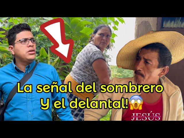 La señal del sombrero y el delantal