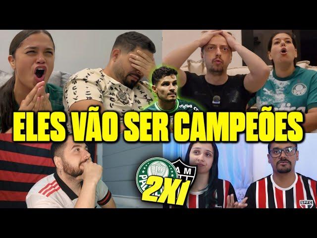 VAMOS RIR?! REAÇÕES DOS RIVAIS COM MEDO DO VERDÃO SER CAMPEÃO! REACT PALMEIRAS 2X1 ATLÉTICO MG