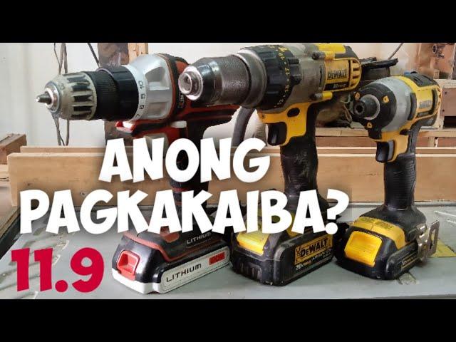 Ang pagkakaiba ng drill, impact driver at hammer drill | Gene Caralde 11.9 Workshop