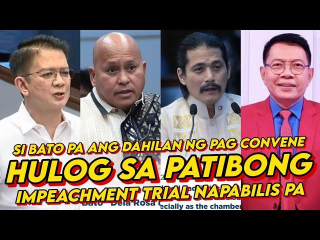 SA HALIP NA MA-DELAY NI BATO, NAG CONVENE PA AGAD ANG SENADO | DISMISSAL HINDI NAKALUSOT