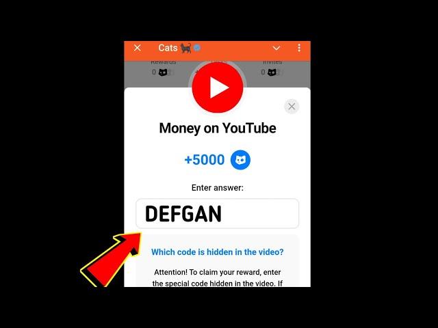 Money on YouTube Cats Video Code | Money on YouTube cats video code today