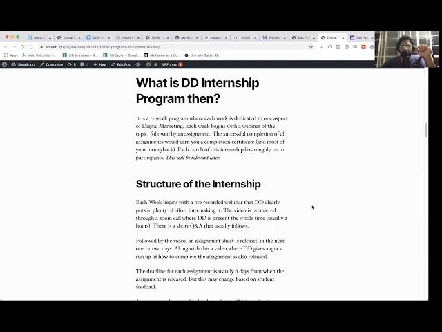 Digital Deepak Internship Program - An Honest and Unbiased Review