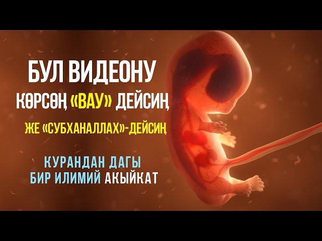 Курандан илимий АКЫЙКАТ!