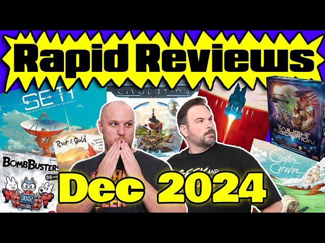 50 Game Reviews! 22 New Games! | Rapid Reviews December 2024