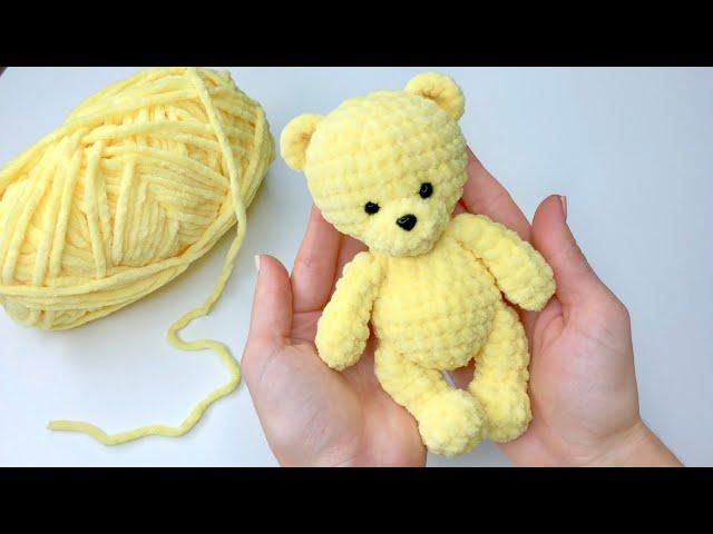 Crochet bear in an hour // For beginners // Detailed master class 