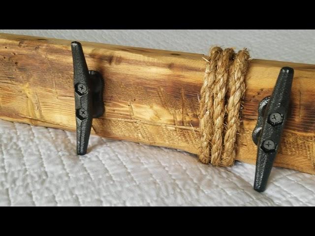 Nautical Rustic Bath Towel Robe Coat Rack Hook Handcrafted  Rustic Wood Home Décor Farmhouse Style