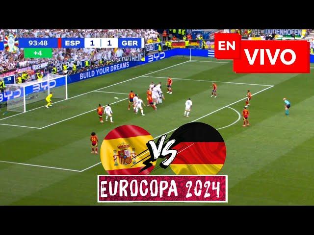  España vs Alemania PARTIDO EN VIVO  UEFA EURO 2024 / Cuartos de Final