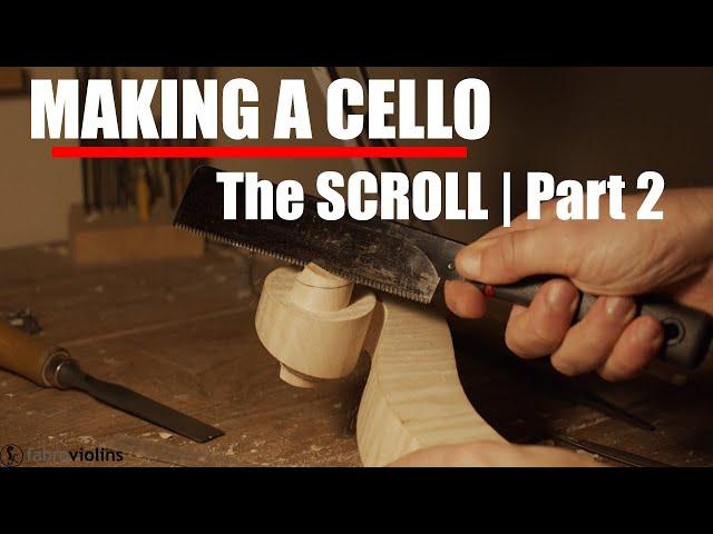 MAKING A CELLO | SCROLL - the turns | Ruggeri Model