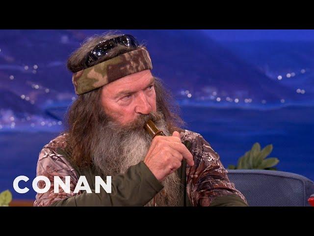 Duck Commanders Teach Conan To Make Duck Calls | CONAN on TBS