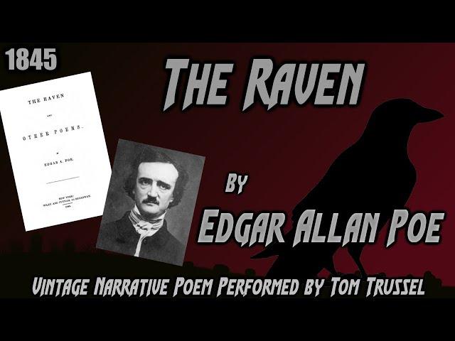 The Raven by Edgar Allan Poe Vintage Narrative Poem audiobook readalong human voice